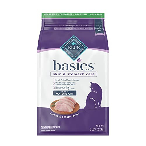 Alimento Seco Para Gatos Blue Buffalo Basics Para El Cuidado De La Piel Y El Estómago, 2,27 Kg - Venta Internacional.