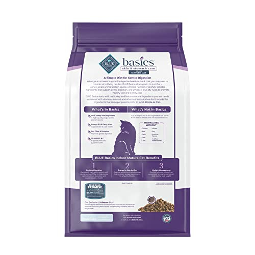 Foto 4 pulgar | Alimento Seco Para Gatos Blue Buffalo Basics Para El Cuidado De La Piel Y El Estómago, 2,27 Kg - Venta Internacional.