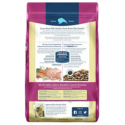 Foto 4 pulgar | Cat Food Blue Buffalo Indoor Hairball Control, Bolsa De 6,8 Kg - Venta Internacional.