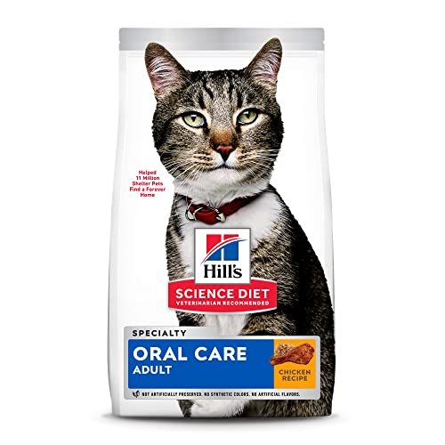 Comida Seca Para Gatos Hill's Science Diet Para El Cuidado Bucal De Adultos, Bolsa De 3,18 Kg - Venta Internacional.