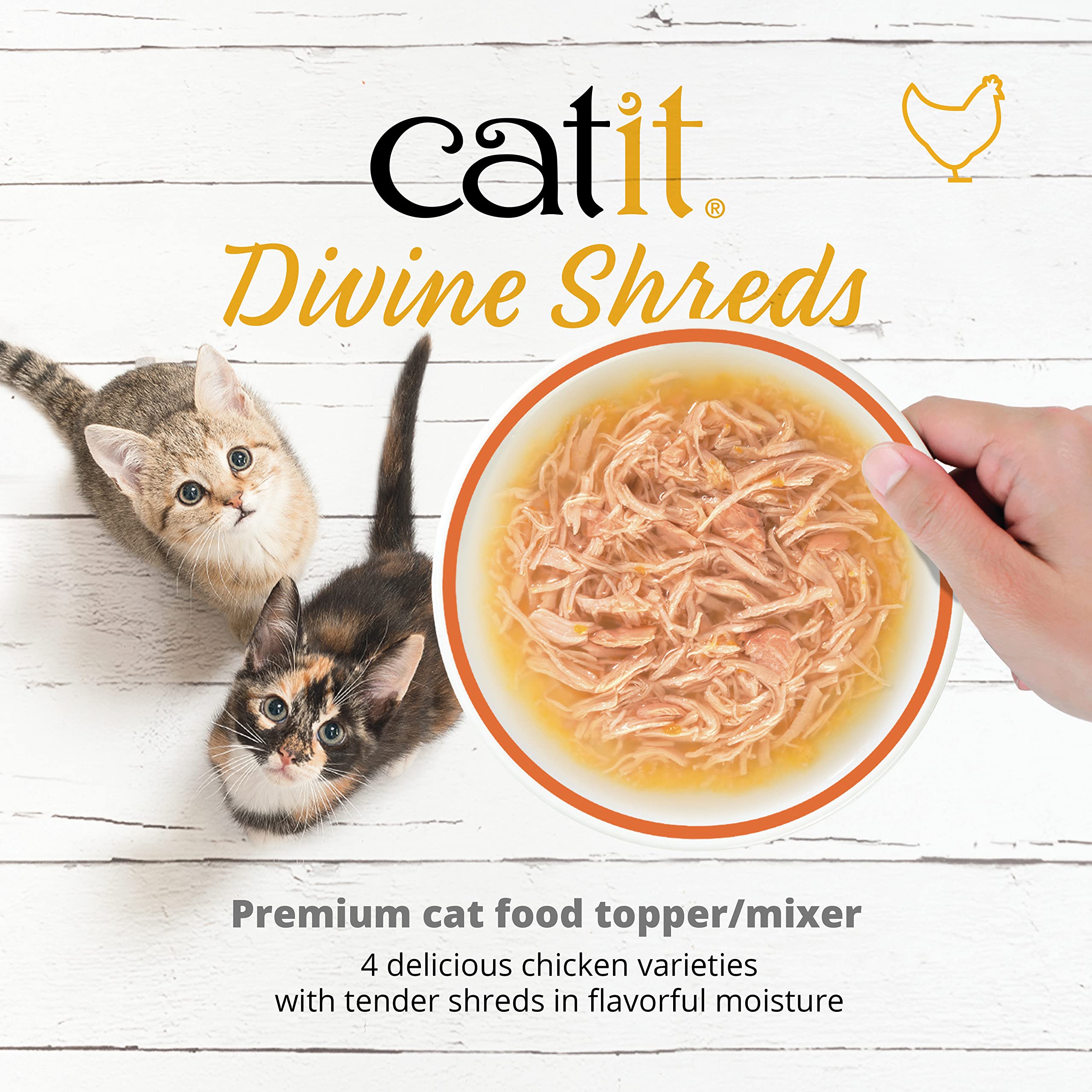 Foto 3 pulgar | Alimento Para Gatos Catit Divine Desmenuza Pollo Con Salmón Y Calabaza - Venta Internacional.