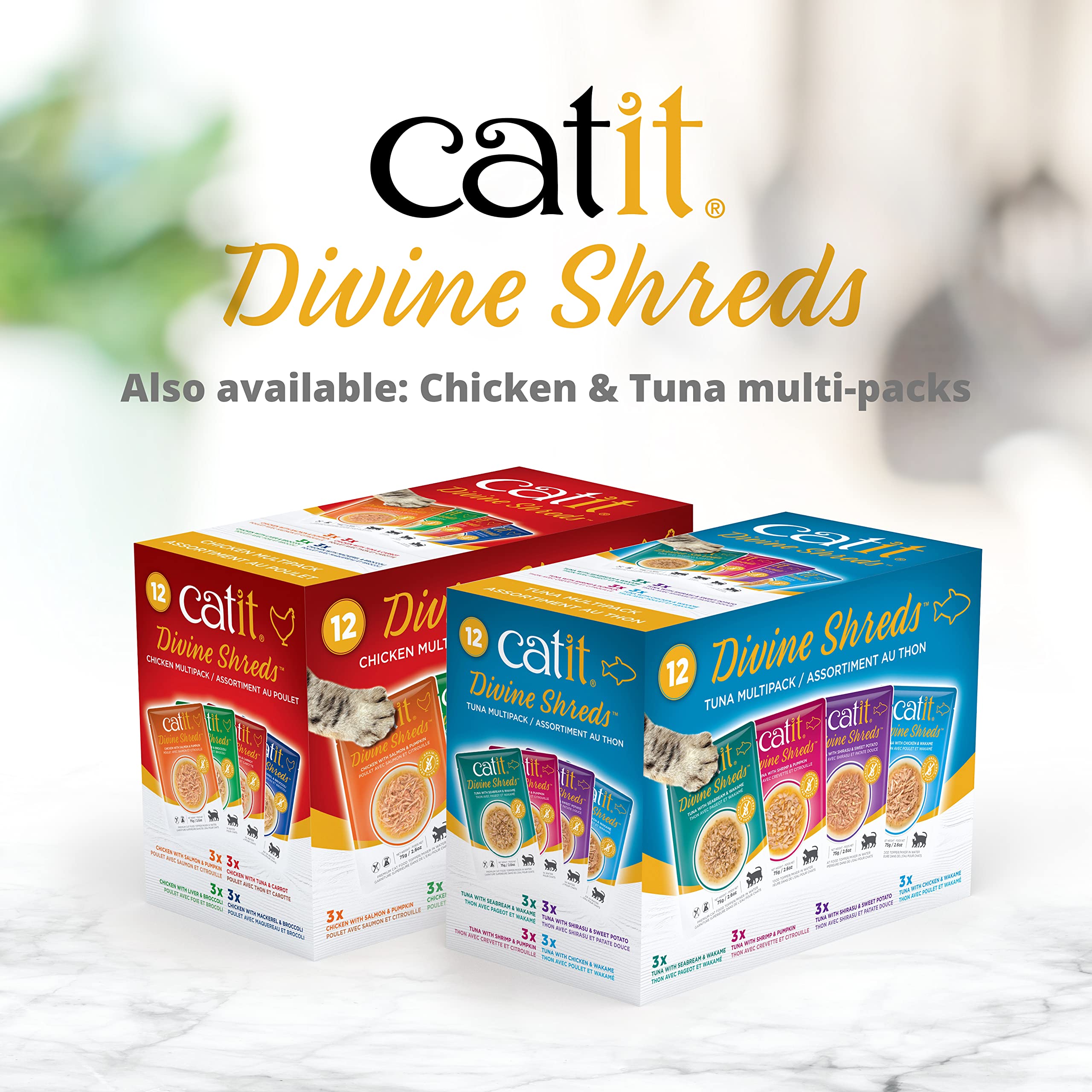 Foto 6 | Alimento Para Gatos Catit Divine Desmenuza Pollo Con Salmón Y Calabaza - Venta Internacional.