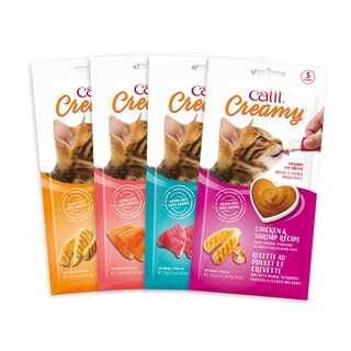 Foto 7 | Cat Treat Catit Creamy Lamible Hidratante Pollo E Hígado, Paquete De 5 Unidades - Venta Internacional.