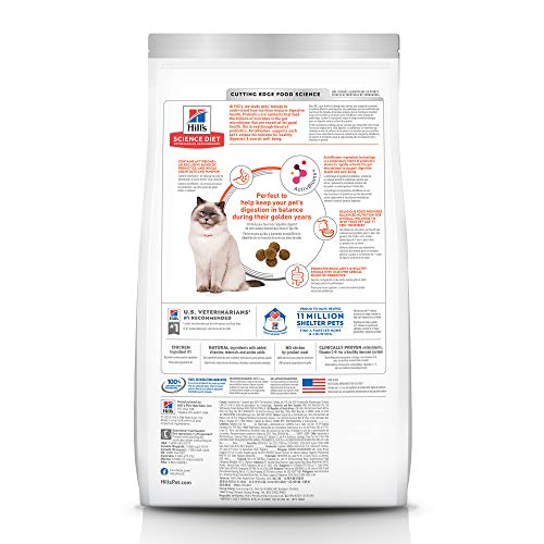 Foto 2 | Comida Para Gatos Hill's Science Diet Para Adultos Mayores De 7 Años, Con Digestión Perfecta - Venta Internacional.