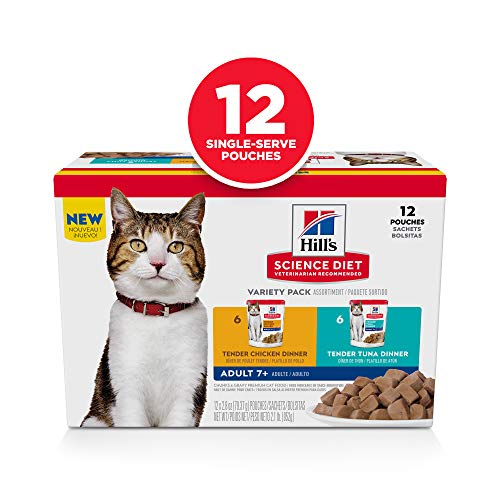 Foto 4 pulgar | Comida Húmeda Para Gatos Hill's Science Diet Senior 7+ Con Pollo O Atún, 82 Ml - Venta Internacional.