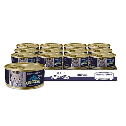 Comida Húmeda Para Gatos Blue Buffalo Wilderness Mature Chicken 160 G - Venta Internacional.