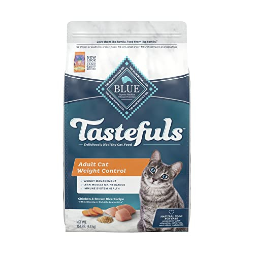 Comida Para Gatos Blue Buffalo Tastefuls, Pollo Para Control De Peso, 6,8 Kg - Venta Internacional.