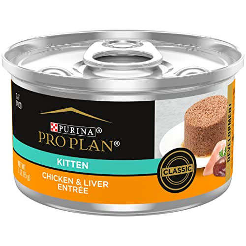 Foto 2 pulgar | Alimento Húmedo Para Gatitos Purina Pro Plan Paté De Pollo E Hígado, 90 G (24) - Venta Internacional.