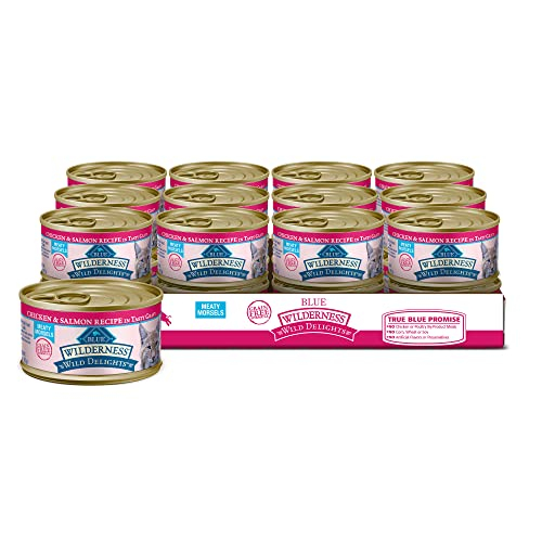 Foto 2 pulgar | Comida Húmeda Para Gatos Blue Buffalo Wilderness Wild Delights, 3 Oz X 24 - Venta Internacional.