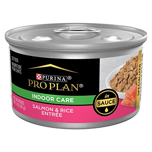 Alimento Para Gatos Purina Pro Plan Indoor Care Con Salmón Y Arroz, 72 Ml X 24 - Venta Internacional.