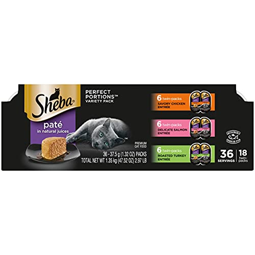 Paté Sheba Perfect Portions De Comida Húmeda Para Gatos, 2.6 Oz (18 X 75 G) - Venta Internacional.