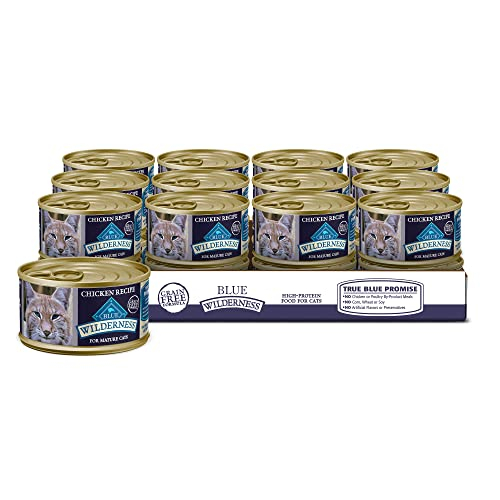 Comida Húmeda Para Gatos Blue Buffalo Wilderness Mature Chicken 90 G (x24) - Venta Internacional.