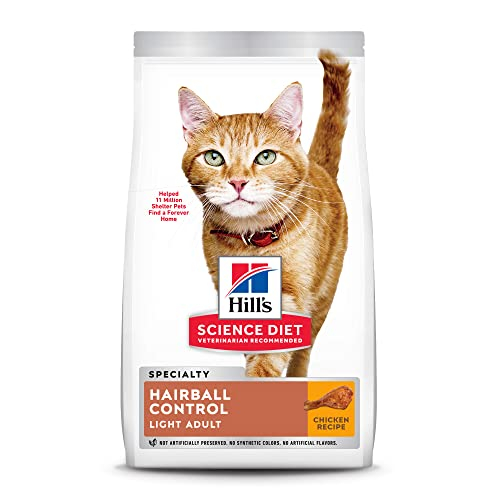 Foto 2 pulgar | Alimento Seco Para Gatos Hill's Science Diet Hairball Control Light 3.18 - Venta Internacional.