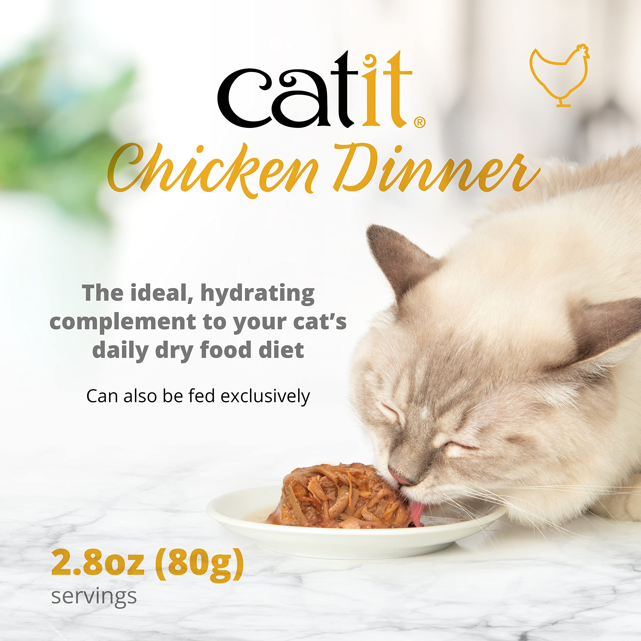 Foto 5 pulgar | Comida Húmeda Para Gatos Catit Chicken Dinner Con Hígado Y Batata - Venta Internacional.