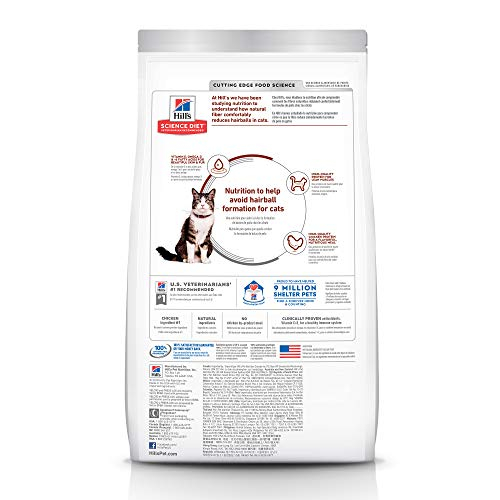 Foto 3 pulgar | Cat Food Hill's Science Diet Hairball Control Para Adultos, 1,6 Kg - Venta Internacional.