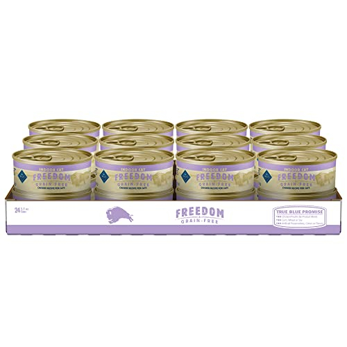 Comida Húmeda Para Gatos Blue Buffalo Freedom, Pollo De Interior Para Adultos, 160 G - Venta Internacional.