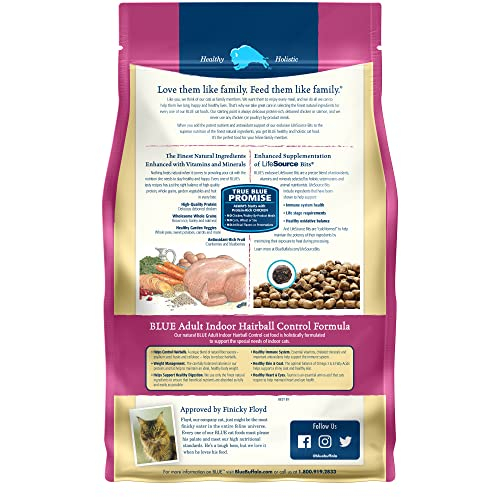 Foto 4 pulgar | Bolsa Cat Food Blue Buffalo Indoor Hairball Control De 3,18 Kg - Venta Internacional.