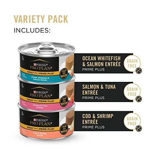 Foto 2 | Comida Húmeda Para Gatos Purina Pro Plan Senior Seafood 90 G (24 Latas) - Venta Internacional.