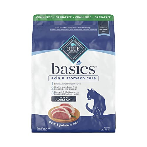 Comida Para Gatos Blue Buffalo Basics Para El Cuidado De La Piel Y El Estómago De Pato, 5 Kg - Venta Internacional.