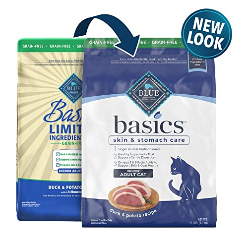 Foto 2 | Comida Para Gatos Blue Buffalo Basics Para El Cuidado De La Piel Y El Estómago De Pato, 5 Kg - Venta Internacional.