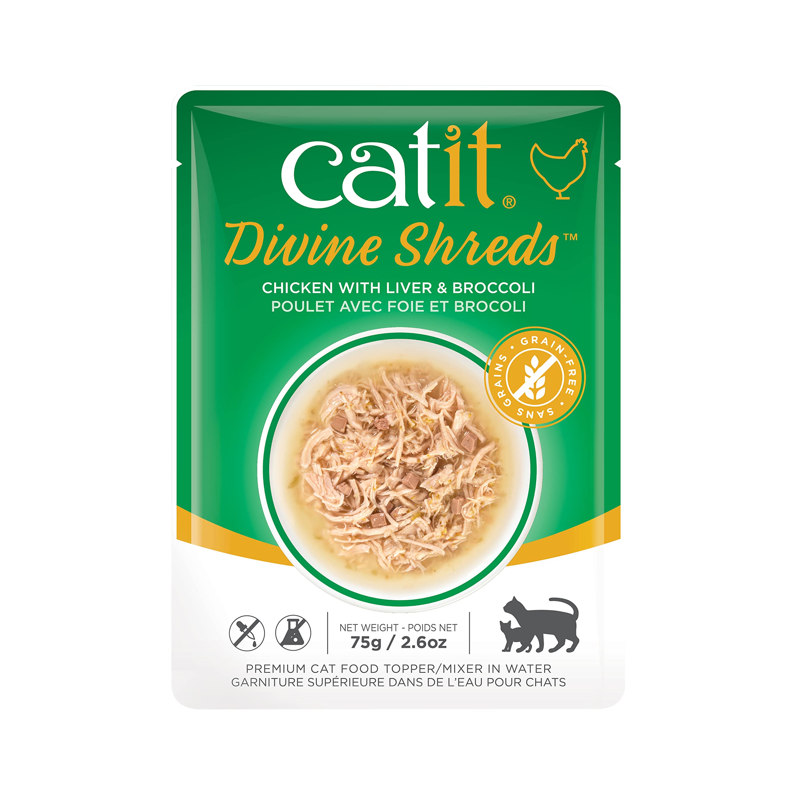 Foto 2 pulgar | Alimento Para Gatos Catit Divine Desmenuza Pollo Con Hígado Y Brócoli - Venta Internacional.