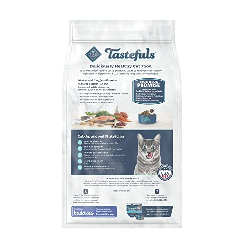 Foto 3 pulgar | Comida Para Gatos Blue Buffalo Tastefuls Indoor, Salmón Natural, 3,18 Kg - Venta Internacional.