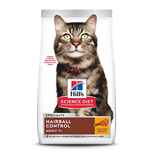 Alimento Seco Para Gatos Hill's Science Diet Para Adultos Mayores De 7 Años, Control De Bolas De Pel - Venta Interna