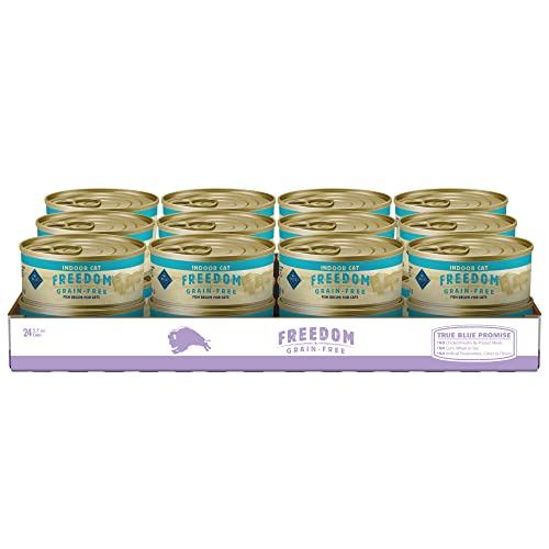 Foto 2 pulgar | Comida Húmeda Para Gatos Blue Buffalo Freedom, Paté De Pescado Para Adultos, 156 Ml (x24 Unidades) - Venta Internacio