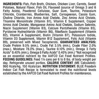 Foto 3 | Comida Húmeda Para Gatos Blue Buffalo Freedom, Paté De Pescado Para Adultos, 156 Ml (x24 Unidades) - Venta Internacio