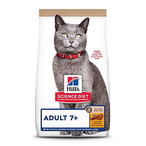 Alimento Seco Para Gatos Hill's Science Diet Senior 7+, Pollo De 3,18 Kg - Venta Internacional.