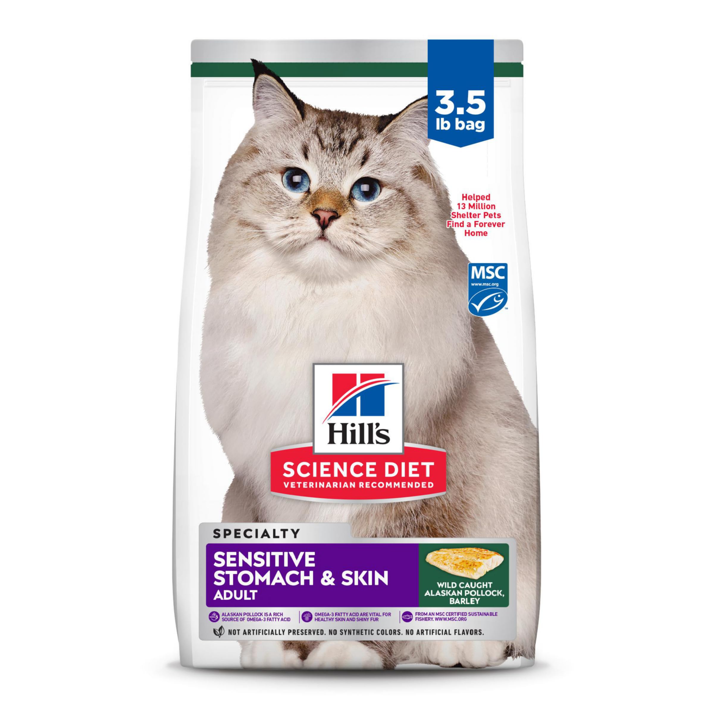 Comida Para Gatos Hill's Science Diet Para Estómago Y Piel Sensibles 1-6 - Venta Internacional.