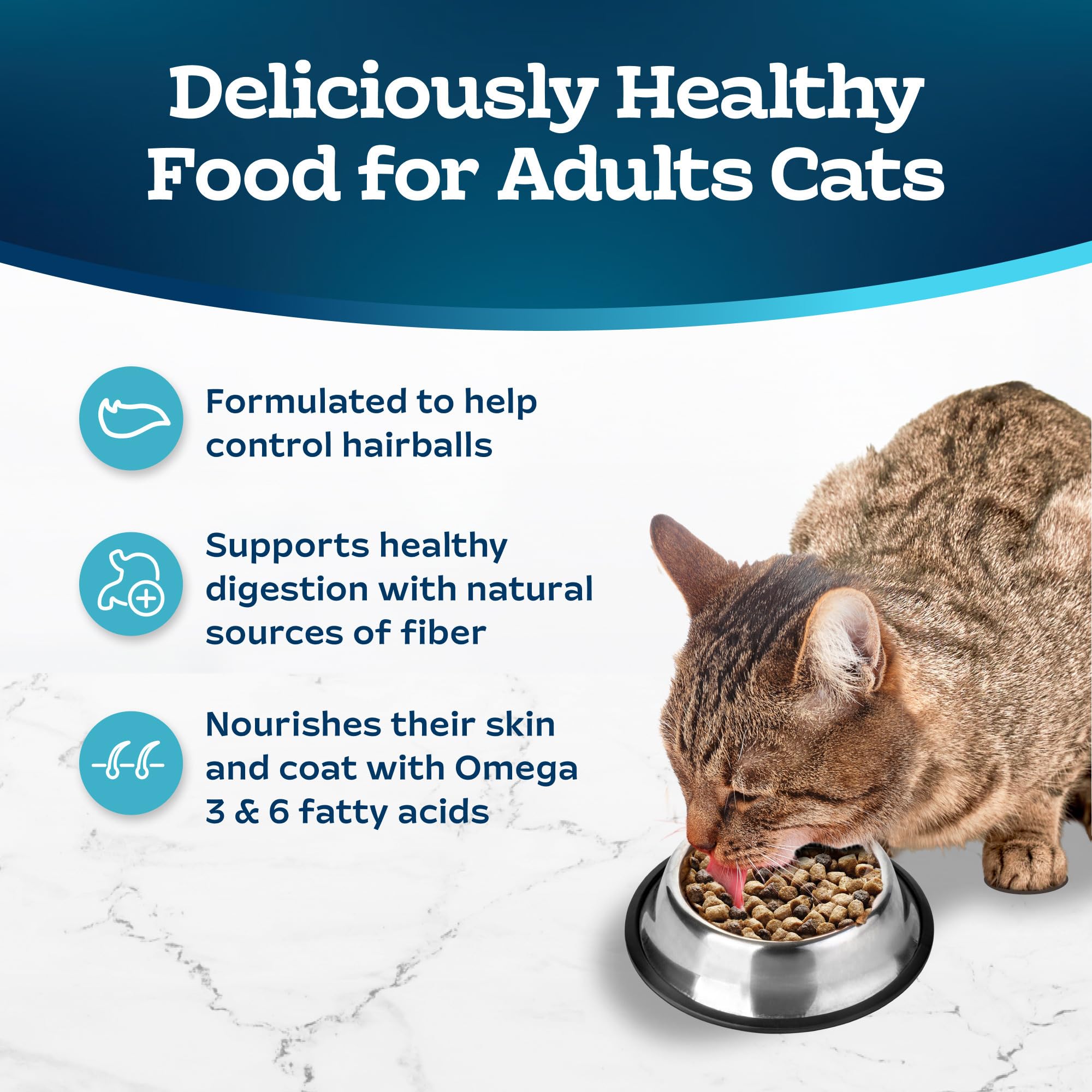 Foto 5 pulgar | Alimento Seco Para Gatos Blue Buffalo Tastefuls Hairball Care 1,36 Kg - Venta Internacional.