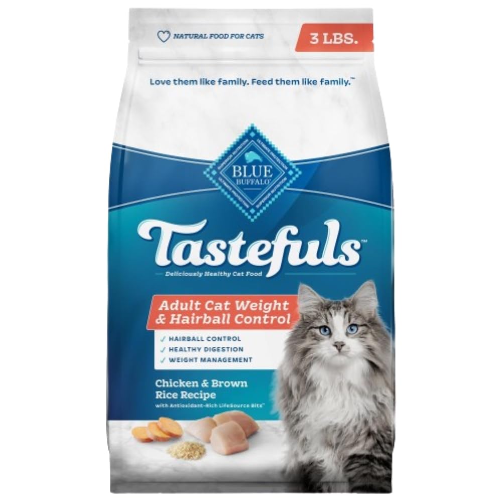 Alimento Seco Blue Buffalo Tastefuls Weight & Hairball Control De 1,36 Kg Para Gatos Adultos - Venta Internacional.