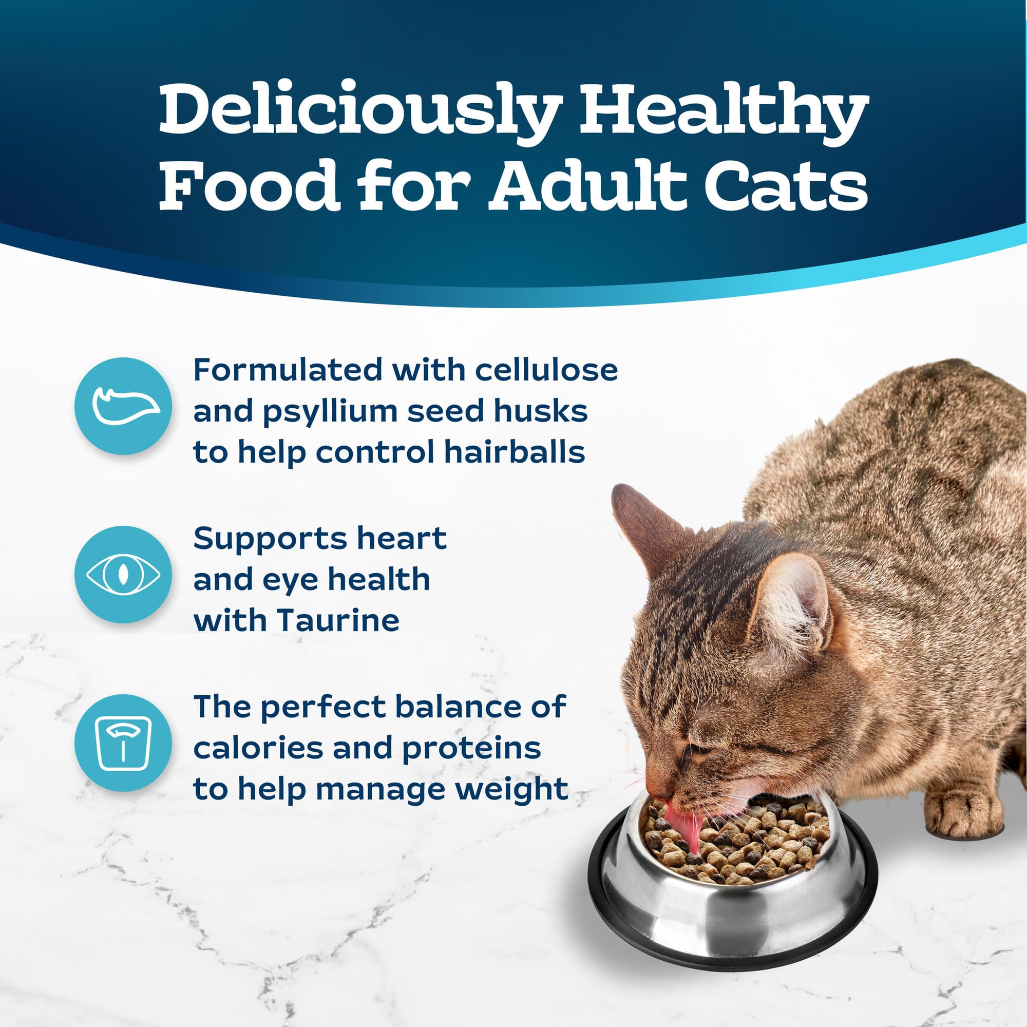 Foto 6 pulgar | Alimento Seco Blue Buffalo Tastefuls Weight & Hairball Control De 1,36 Kg Para Gatos Adultos - Venta Internacional.