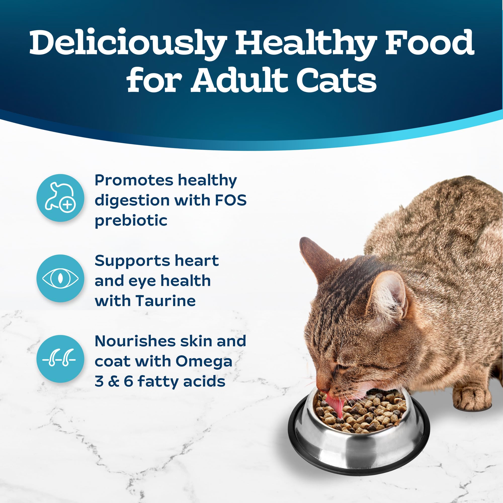 Foto 5 pulgar | Comida Seca Blue Buffalo Tastefuls Para Gatos Adultos, Bolsa De 1,36 Kg - Venta Internacional.