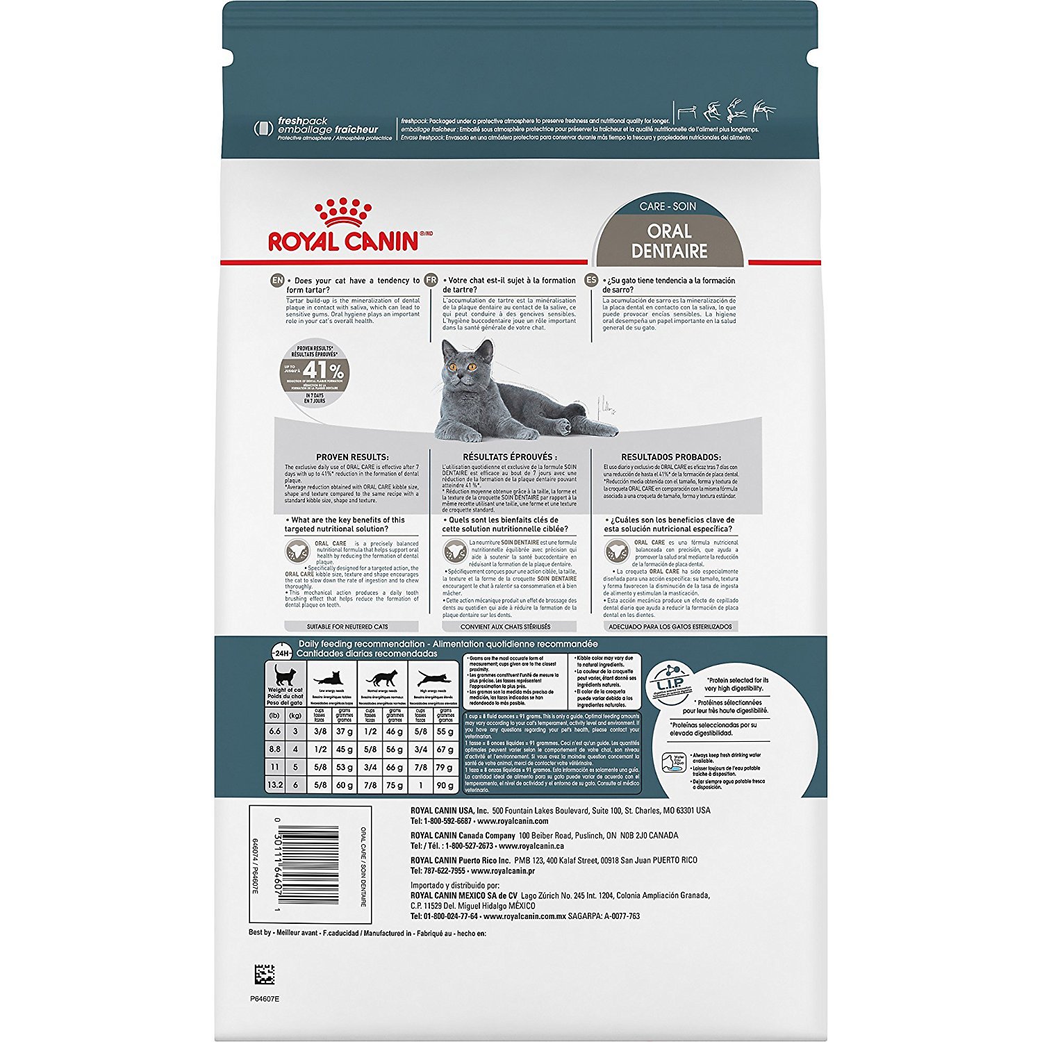 Foto 4 pulgar | Comida Seca Para Gatos Royal Canin Feline Care Nutrition Dental 1+ - Venta Internacional.