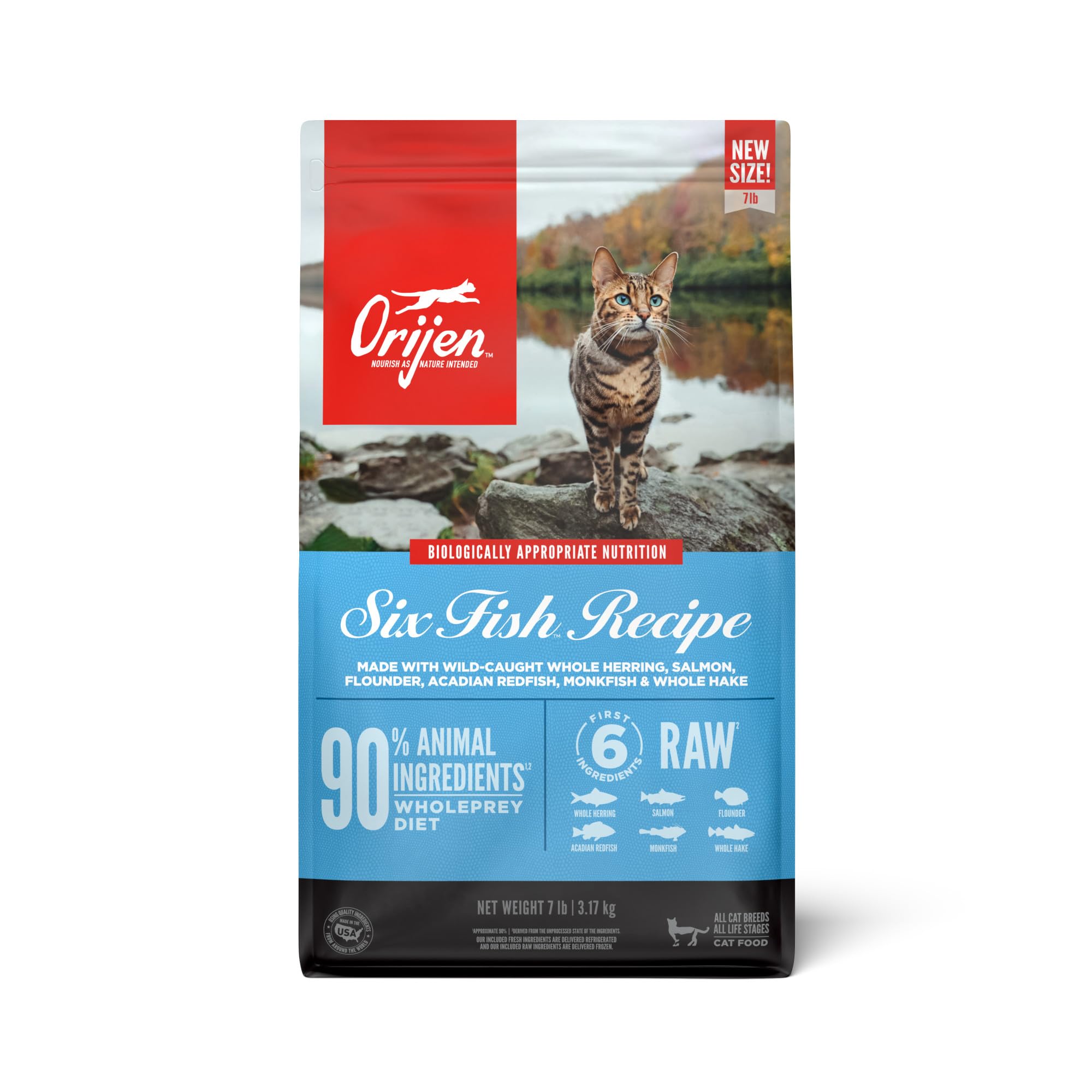 Foto 2 pulgar | Alimento Para Gatos Orijen Six Fish 3,2 Kg - Venta Internacional.
