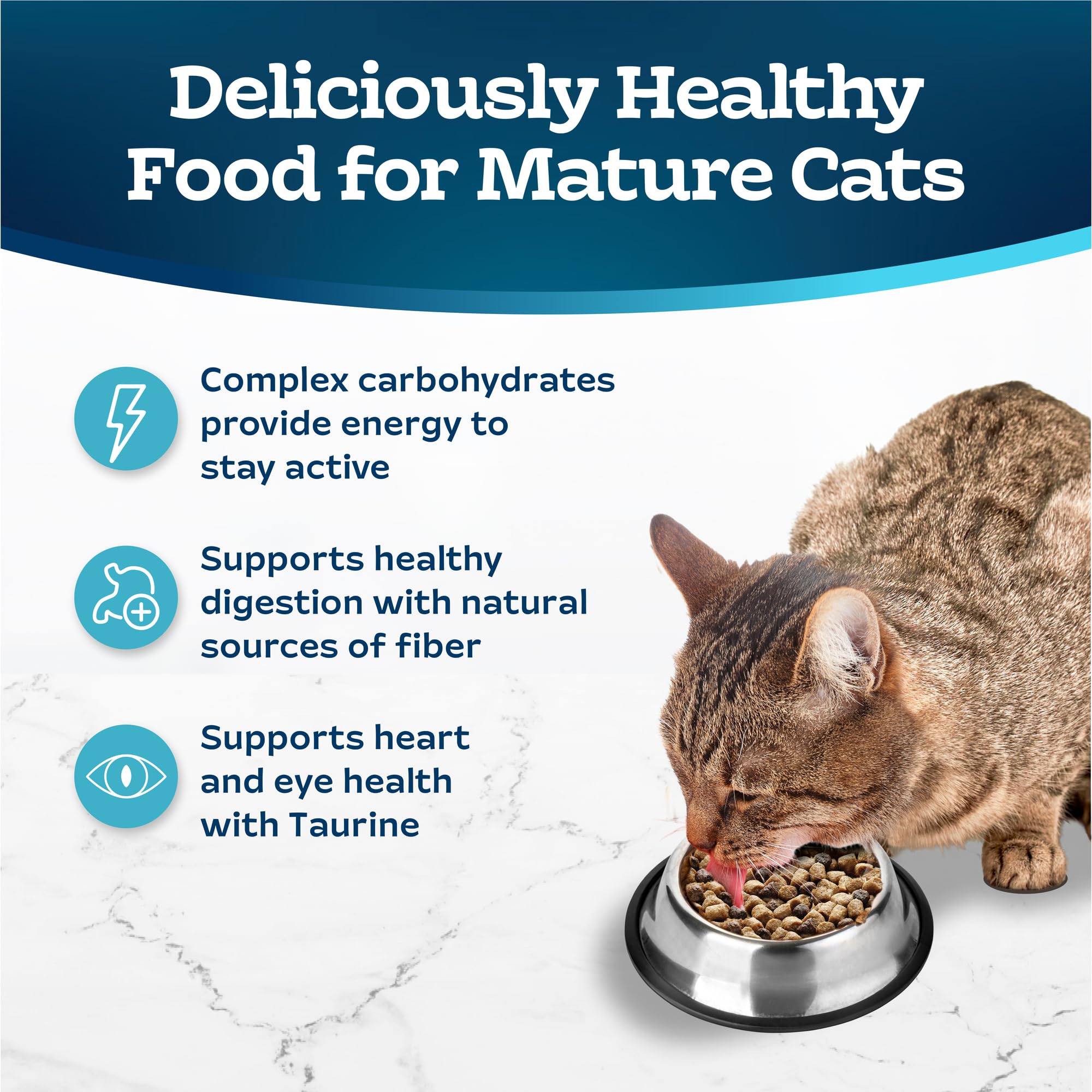 Foto 5 pulgar | Alimento Seco Para Gatos Blue Buffalo Tastefuls Para Adultos Mayores De 7 Años, 4,54 Kg - Venta Internacional.