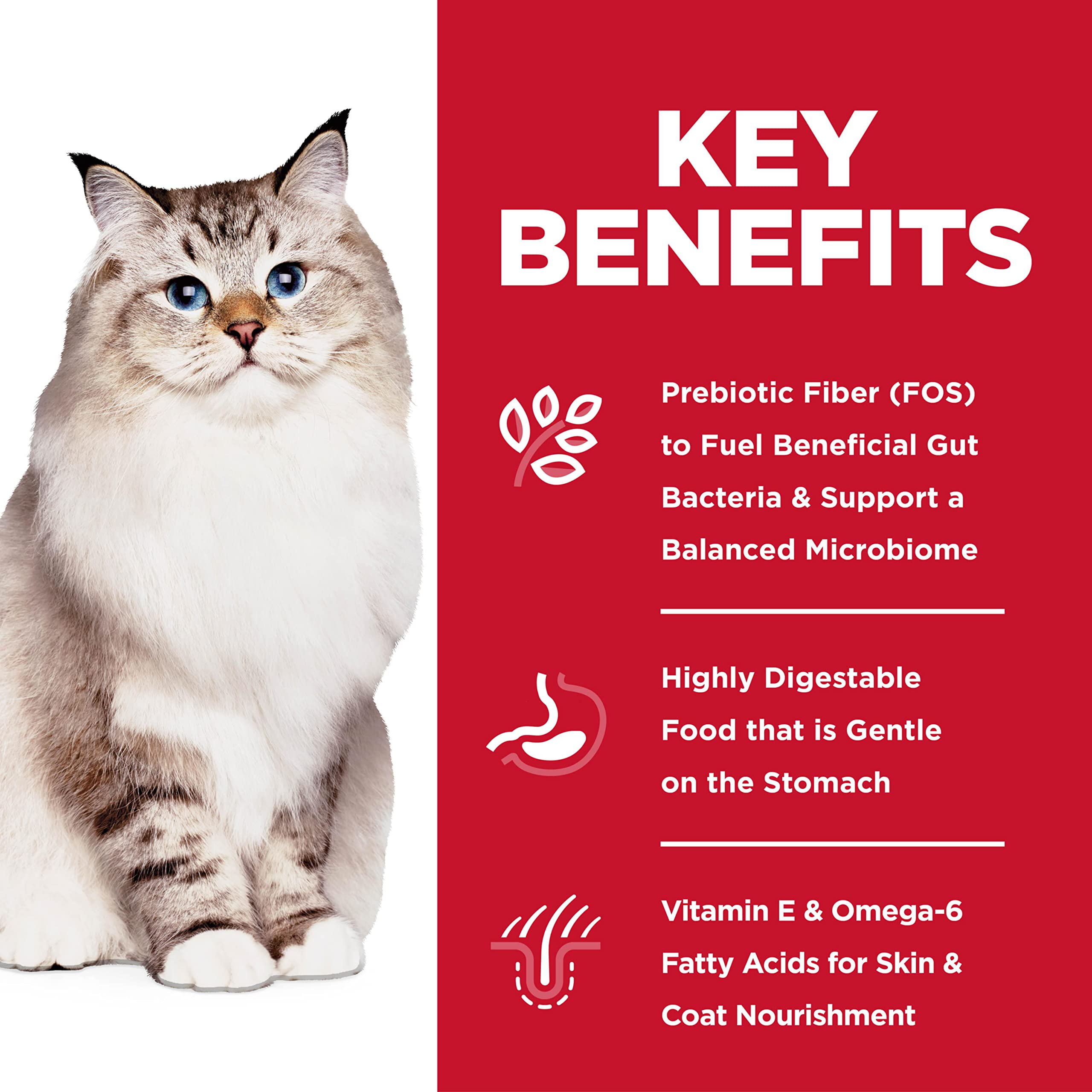 Foto 4 | Alimento Para Gatos Hill's Science Diet Para Estómago Y Piel Sensibles, 2,7 Kg - Venta Internacional.