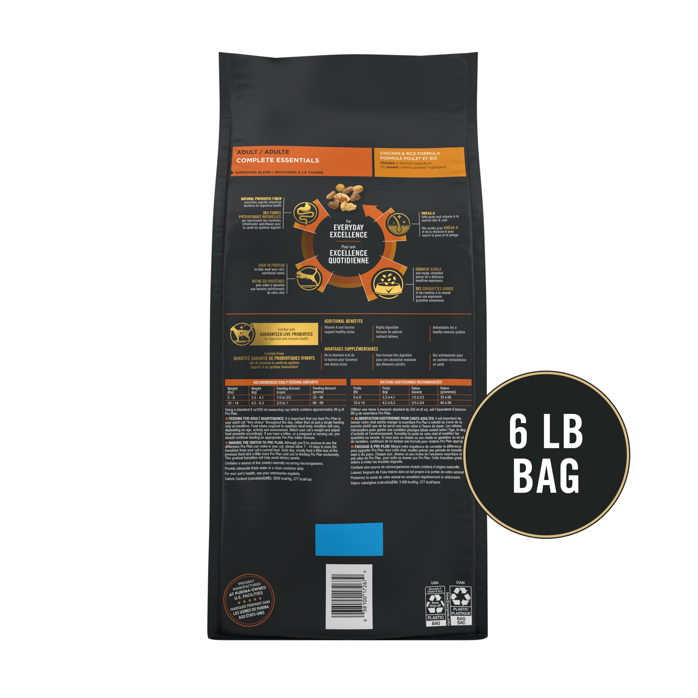 Foto 6 pulgar | Comida Para Gatos Purina Pro Plan Complete Essentials En Bolsa De 2,72 Kg - Venta Internacional.