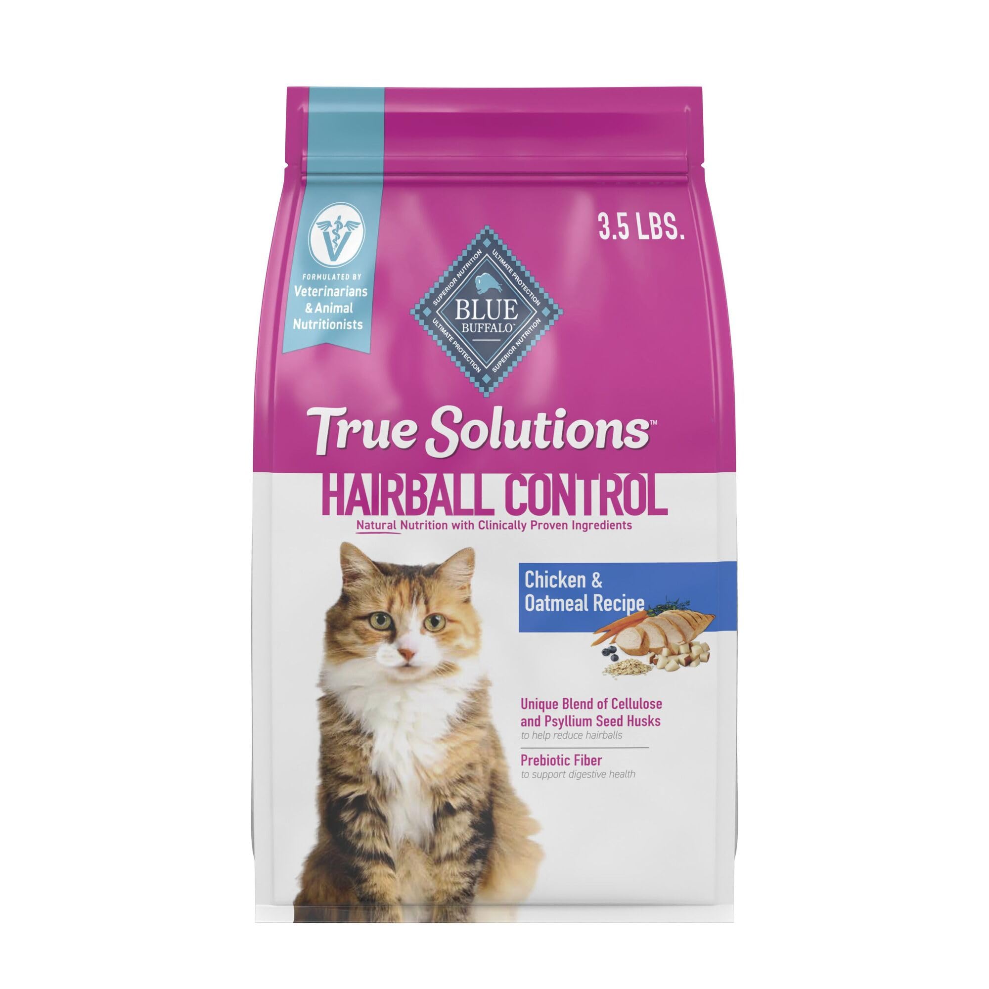 Foto 2 pulgar | Alimento Seco Para Gatos Blue Buffalo True Solutions Hairball Control 1,6 Kg - Venta Internacional.