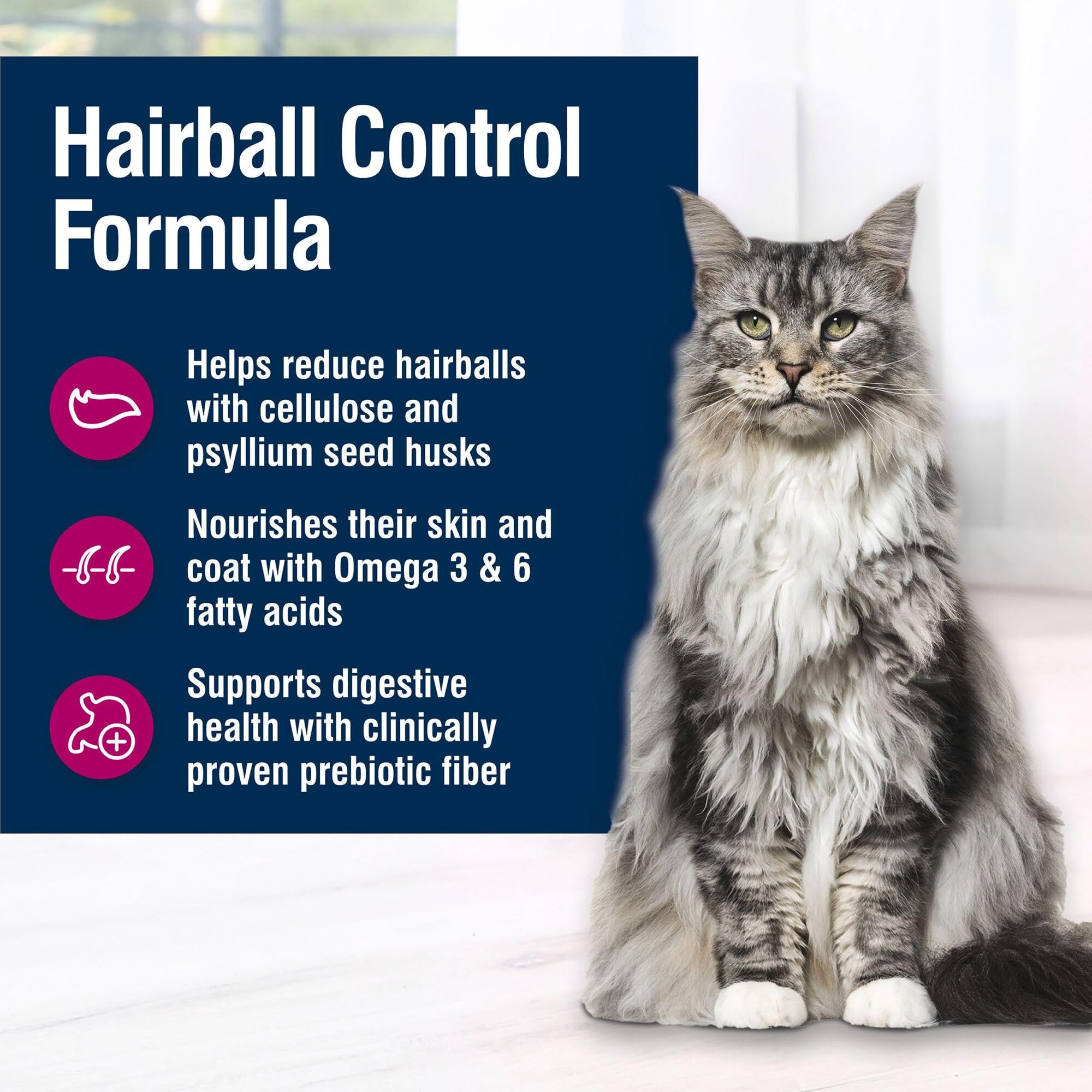 Foto 5 pulgar | Alimento Seco Para Gatos Blue Buffalo True Solutions Hairball Control 1,6 Kg - Venta Internacional.