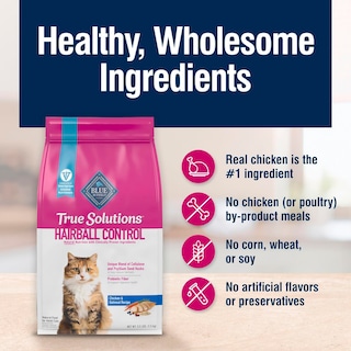 Foto 6 | Alimento Seco Para Gatos Blue Buffalo True Solutions Hairball Control 1,6 Kg - Venta Internacional.