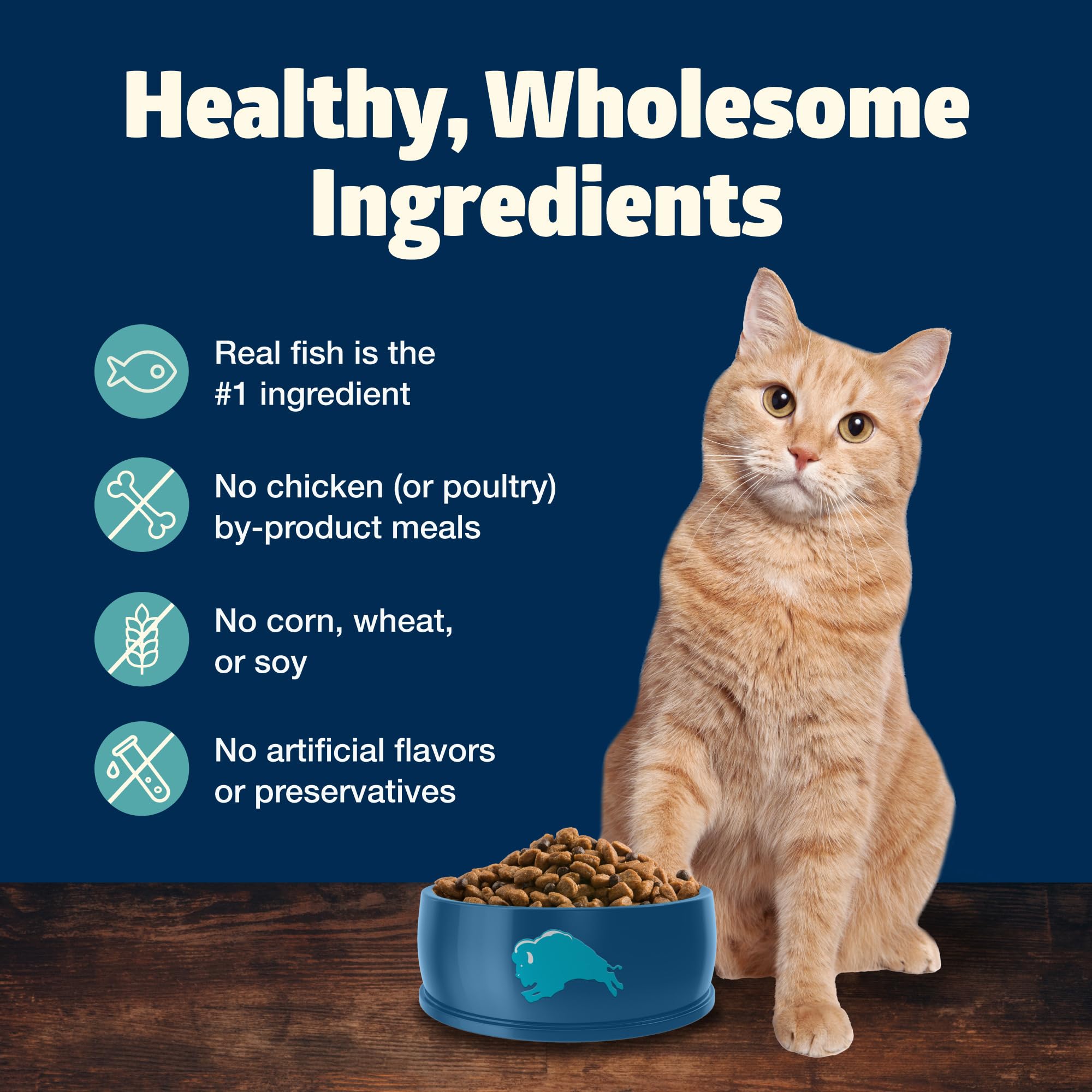 Foto 7 | Alimento Para Gatos Blue Buffalo Freedom Fish, 2,27 Kg, Para Interiores, Adultos - Venta Internacional.