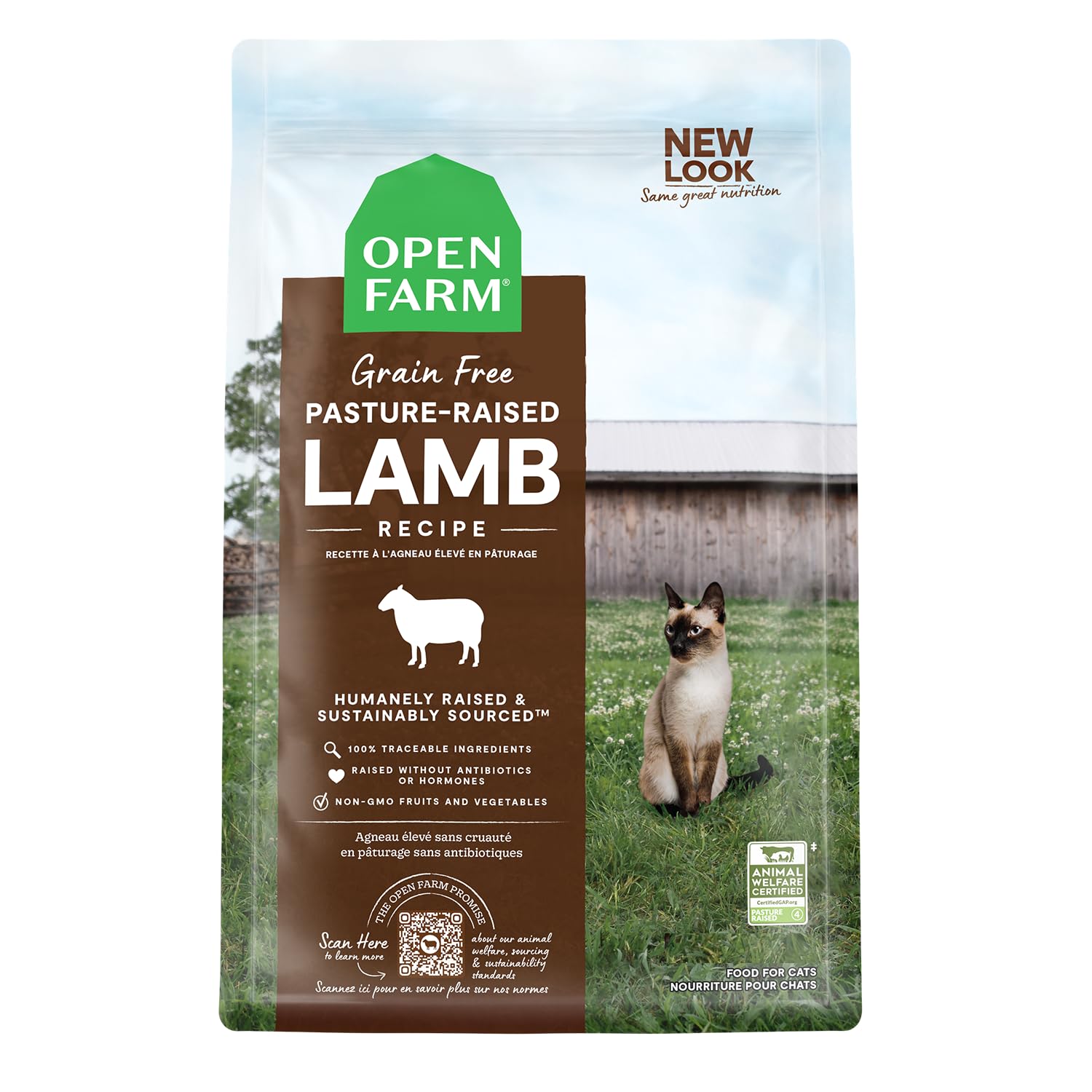 Comida Para Gatos, Receta De Cordero Criado En Pastos De Open Farm, 1,8 Kg - Venta Internacional.