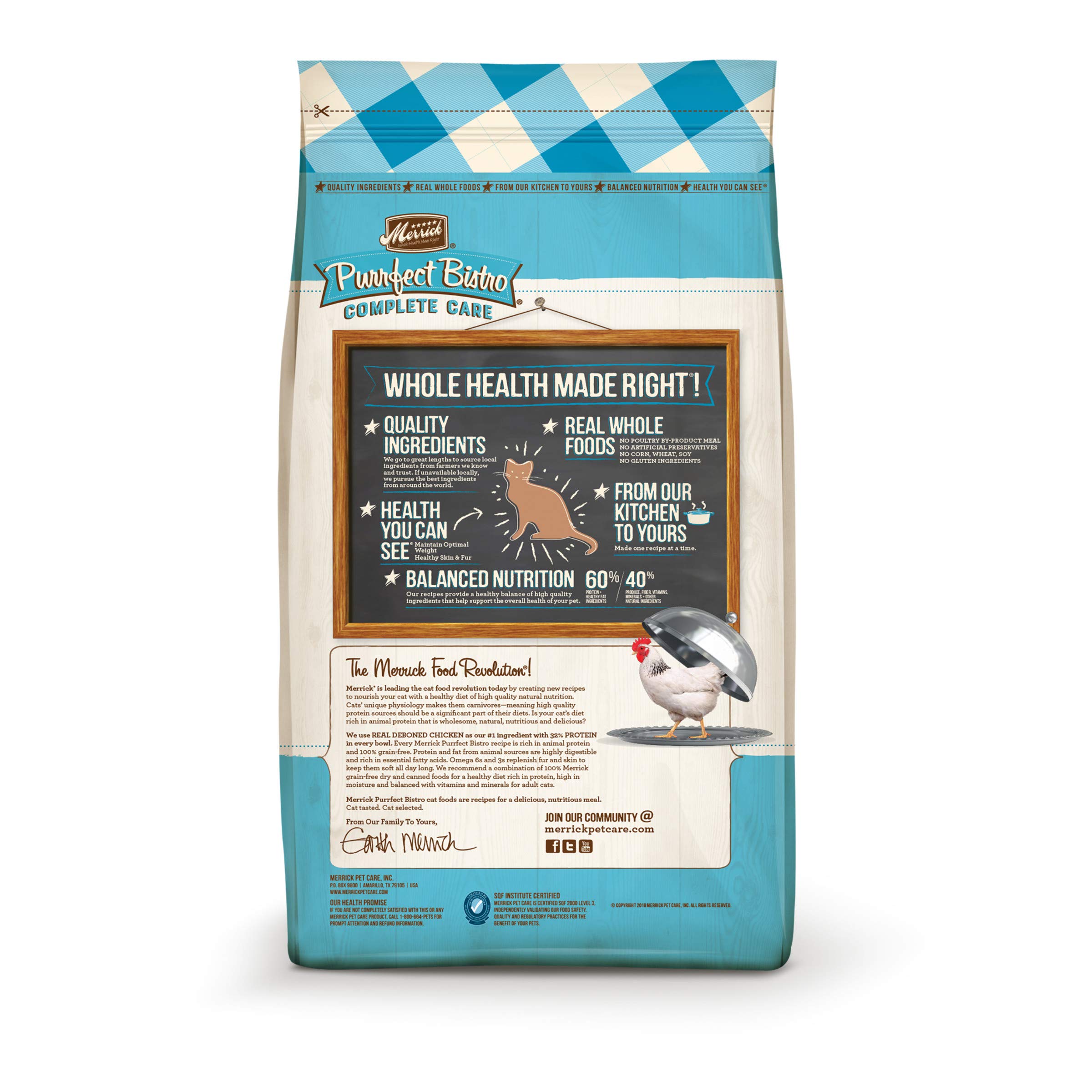 Foto 6 pulgar | Comida Seca Para Gatos Merrick Purrfect Bistro Weight Control 3,18 Kg - Venta Internacional.