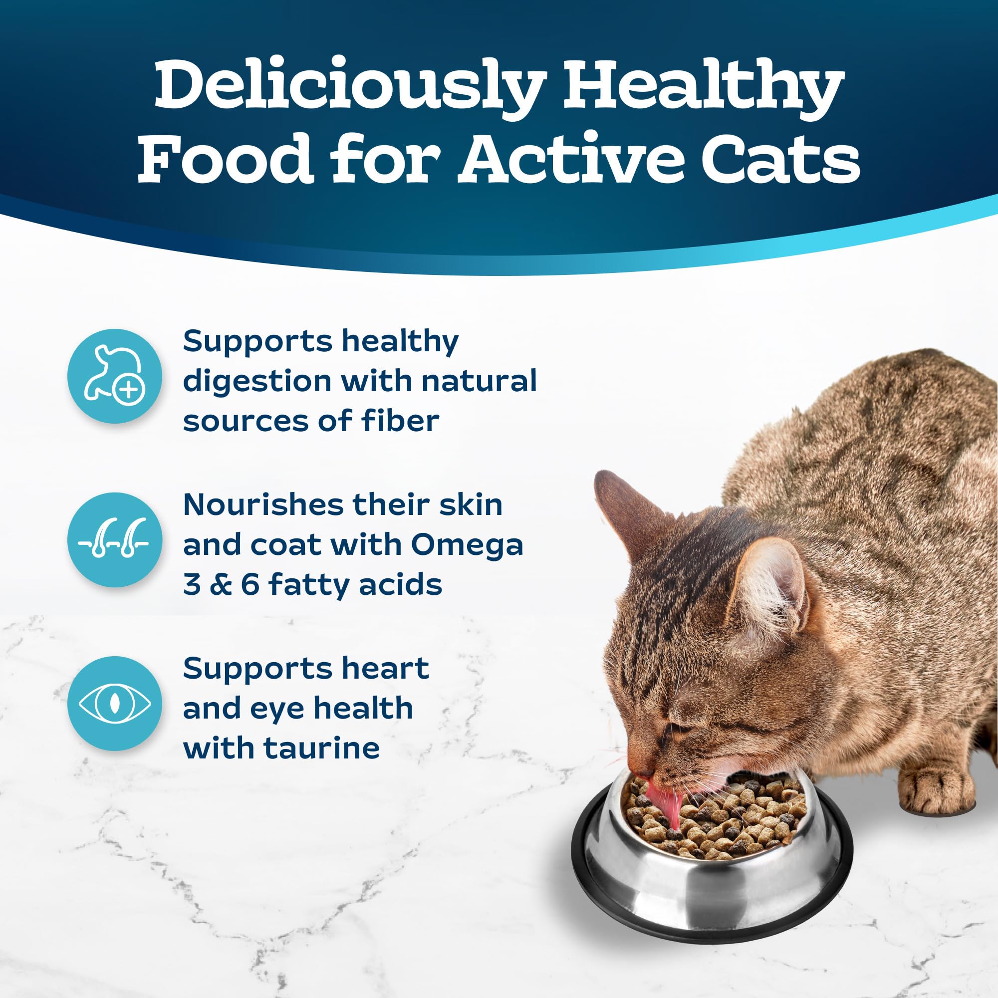 Foto 6 pulgar | Comida Para Gatos Blue Buffalo Tastefuls Active Chicken, Bolsa De 1,36 Kg - Venta Internacional.