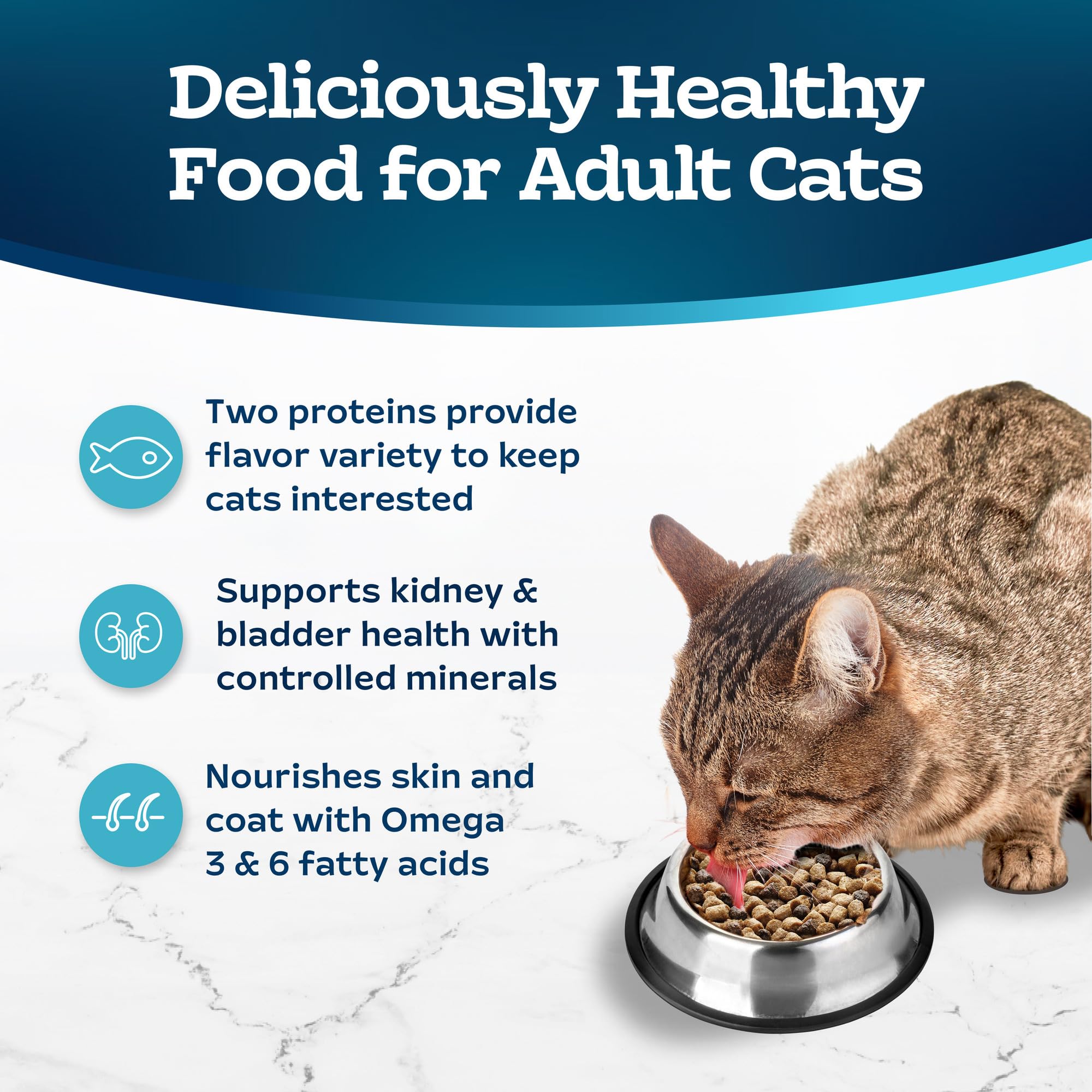 Foto 4 | Alimento Para Gatos Blue Buffalo Tastefuls, Multiproteico, Adulto, 2,27 Kg - Venta Internacional.