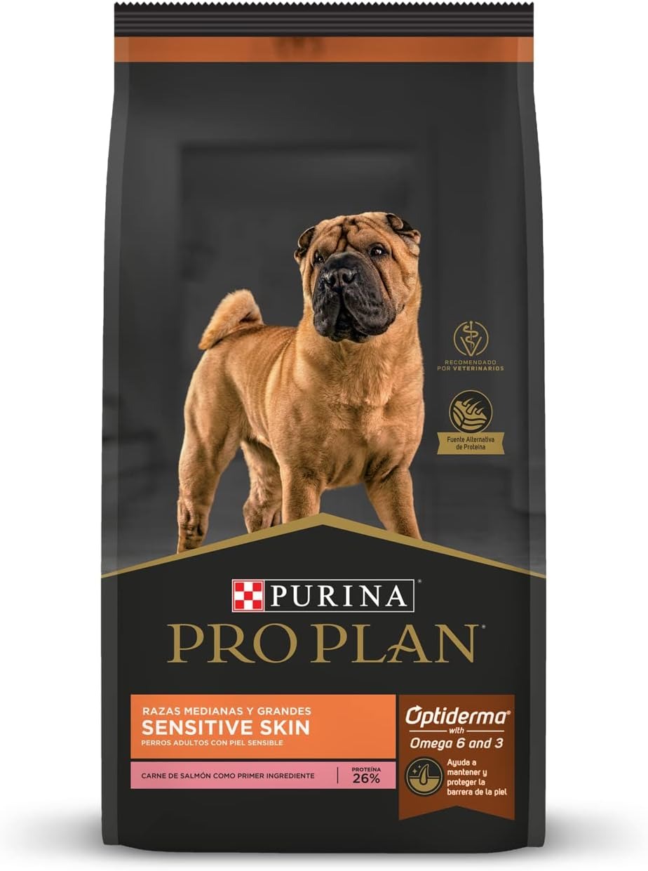 Foto 2 pulgar | Proplan Alimento Seco Sensitive Skin Adulto Razas Medianas Y Grandes 17.5 Kg