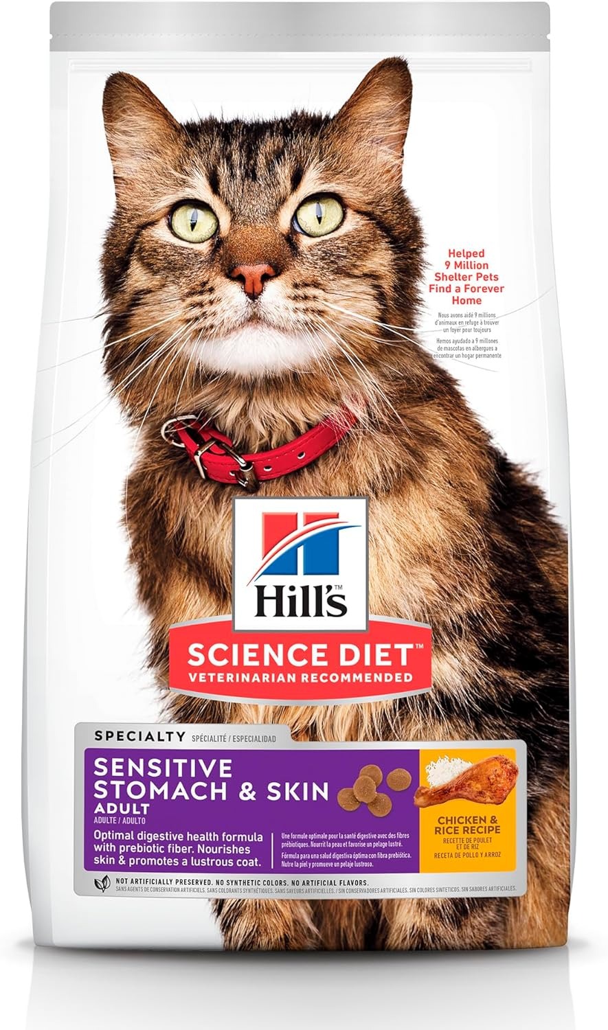 Foto 2 pulgar | Hill's Alimento Gato Adulto Piel Y Estómago Sensible 7kg